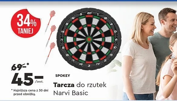 Tarcza do rzutek Narvi Basic  promocja w Biedronka
