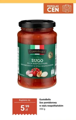 Sos pomidorowy w stylu neapolitańskim promocja w Biedronka