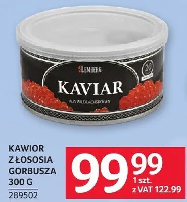 Kawior z łososia promocja w Selgros