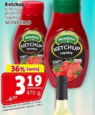 Ketchup Mondelllo MONDELLO promocja w Prim Market