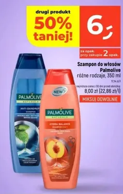 Szampon do włosów Palmolive różne rodzaje, 350 ml promocja w Dealz