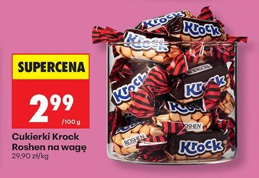 Cukierki Krock na wagę promocja w Biedronka