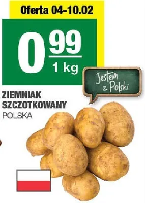 Ziemniak szczotkowany Polska promocja w SPAR