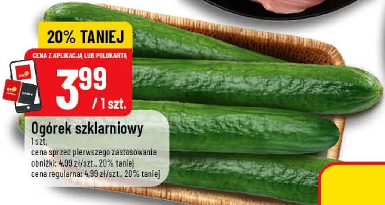 Ogórek szklarniowy POLOmarket promocja w POLOmarket