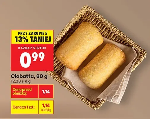 Ciabatta promocja w Biedronka