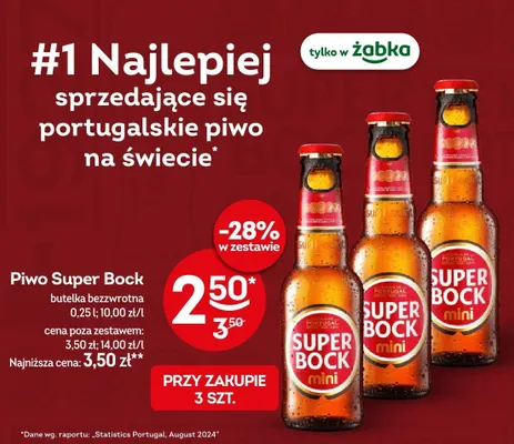 Piwo Super Bock butelka promocja w Żabka