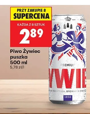 Piwo Żywiec puszka 500 ml promocja w Biedronka