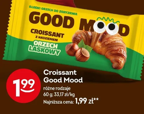 Croissant Good Mood różne rodzaje promocja w Żabka
