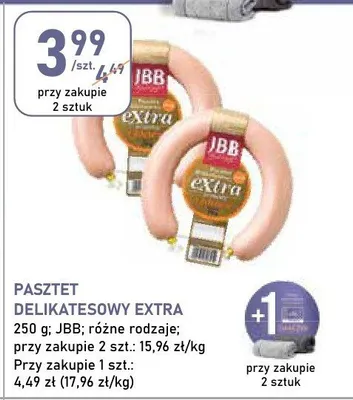 Pasztet delikatesowy Extra JBB promocja w Stokrotka