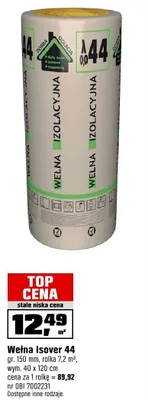 Wełna Isover 44 promocja w OBI