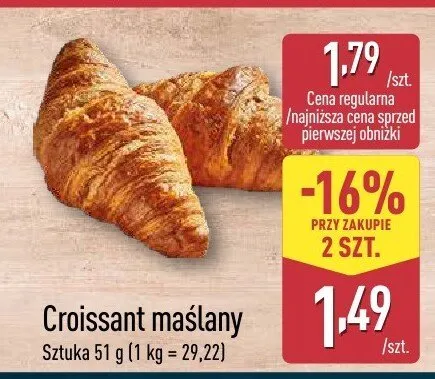 Croissant maślany Aldi promocja w Aldi