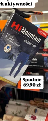 Odzież termoaktywna Urban Line męskie spodnie  promocja w Biedronka