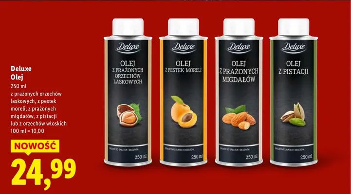 Olej z orzechów włoskich promocja w Lidl