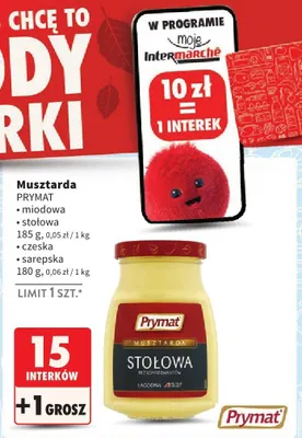Musztarda stołowa, różne rodzaje promocja w Intermarche