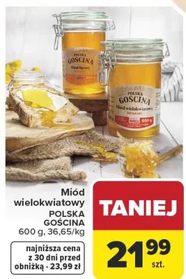 Miód wielokwiatowy promocja w Carrefour