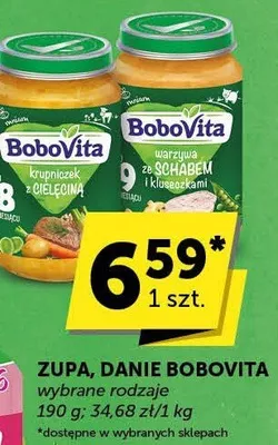 Zupa, danie BoboVita promocja w Groszek
