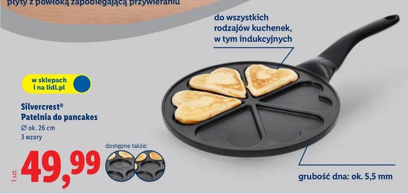 Patelnia do pancakes Ø ok. 26 cm promocja w Lidl