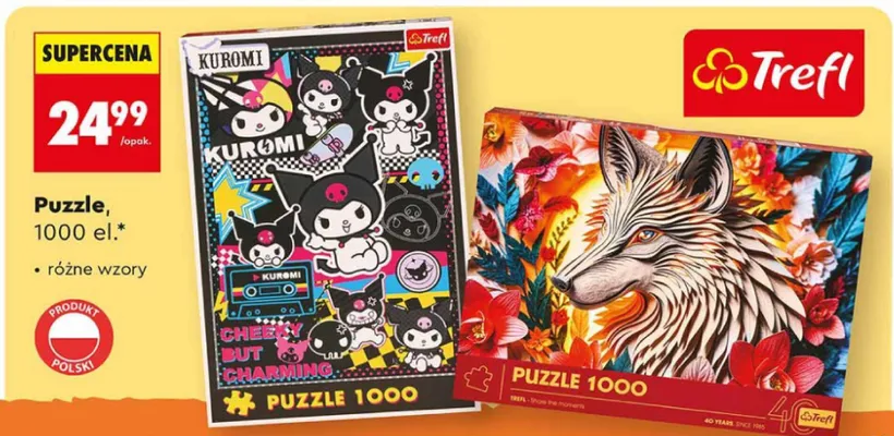 Puzzle 1000 el. promocja w Biedronka