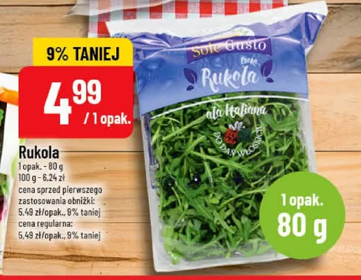 Rukola Sole Gusto promocja w POLOmarket