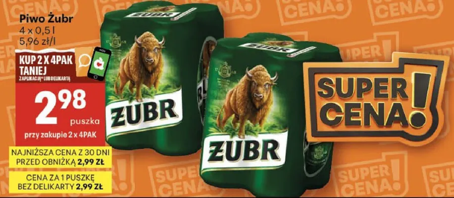 Piwo promocja w Delikatesy Centrum