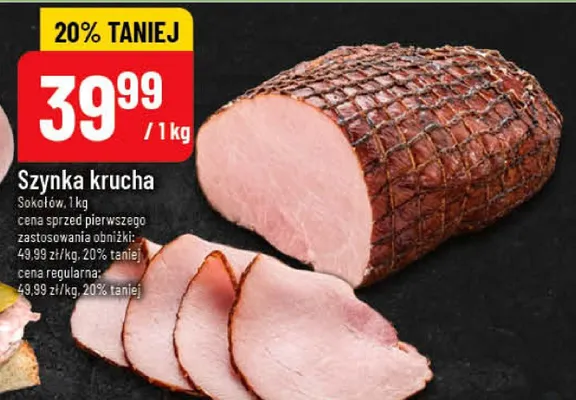 Szynka krucha Sokołów promocja w POLOmarket