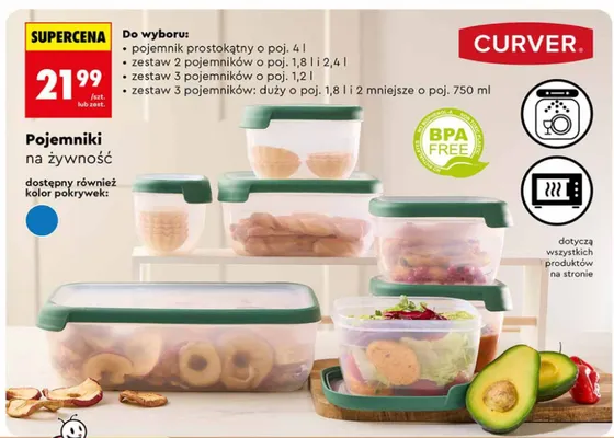 Pojemniki na żywność 4 l promocja w Biedronka