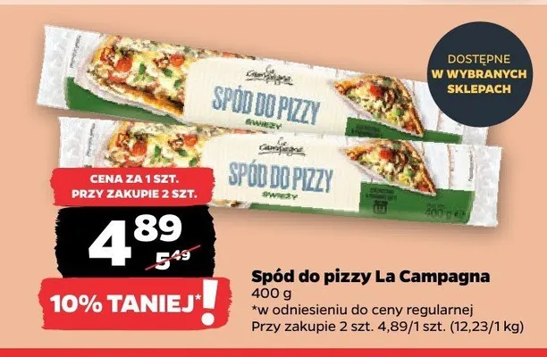 Spód do pizzy La Campagna 400 g promocja w Netto