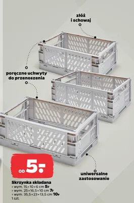 Skrzynka składana wym. 15×10×6 cm promocja w Netto