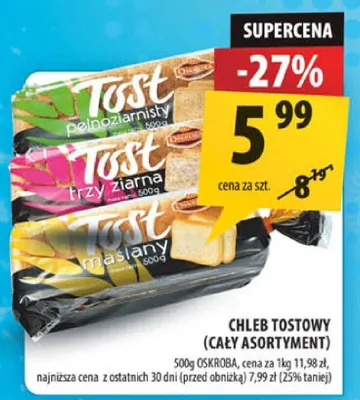 Chleb tostowy promocja w Arhelan