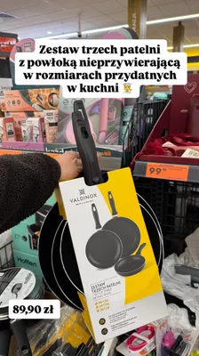 Zestaw patelni z powłoką nieprzywierającą 3 szt. promocja w Biedronka