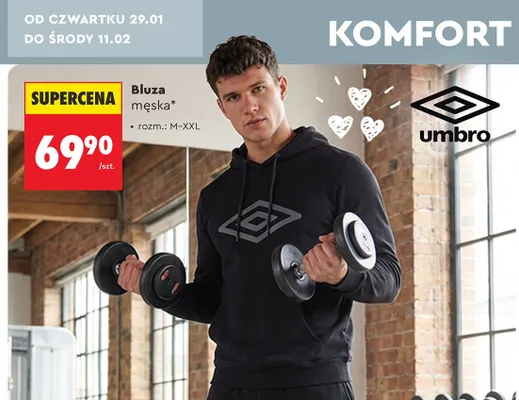 Bluza męska Umbro promocja w Biedronka
