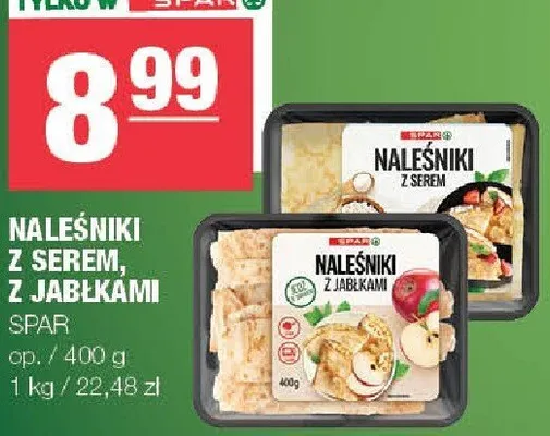 Naleśniki z serem, z jabłkami Spar promocja w SPAR