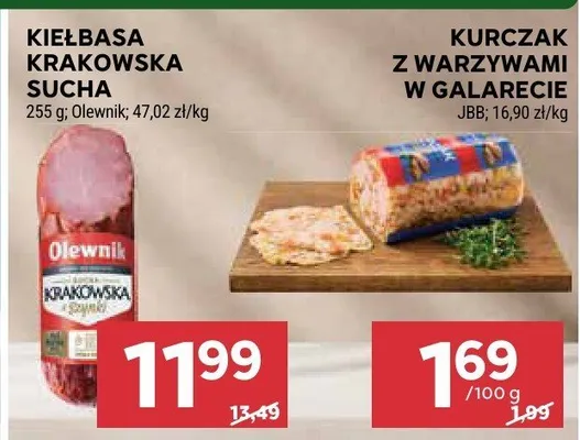 Kiełbasa krakowska sucha promocja w Stokrotka