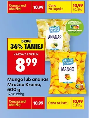 Mango, 500 g Mroźna Kraina promocja w Biedronka
