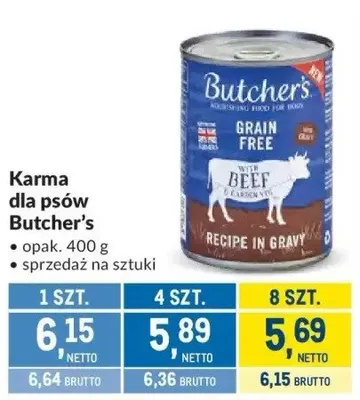 Karma dla psów Butcher's promocja w Makro