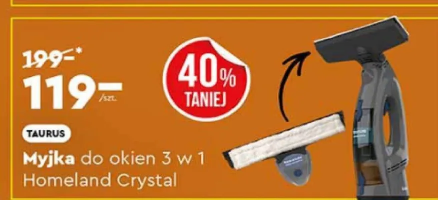 Myjka do okien 3 w 1 Homeland Crystal promocja w Biedronka