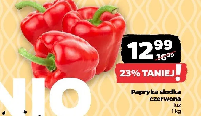 Papryka słodka czerwona luz promocja w Netto