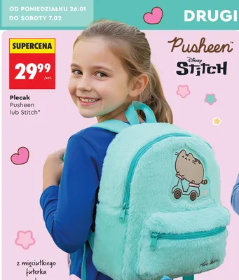 Plecak Pusheen promocja w Biedronka