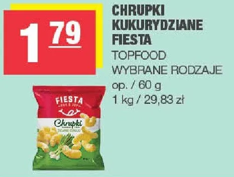 Chrupki kukurydziane FIESTA TOPFOOD promocja w SPAR