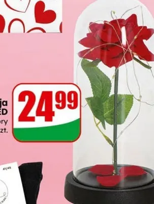 Dekoracja z różą LED różne kolory Dino promocja w Dino