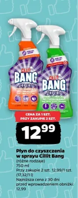 Płyn do czyszczenia w sprayu Cillit Bang różne rodzaje promocja w Netto