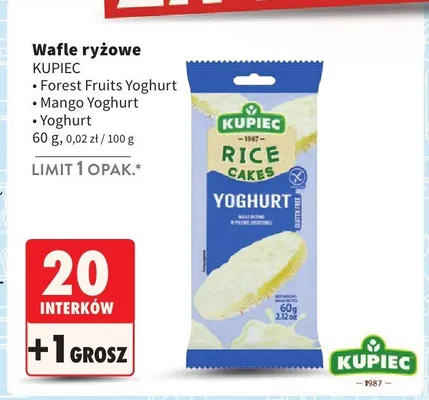 Wafle ryżowe, różne rodzaje promocja w Intermarche