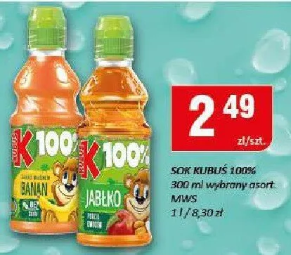 Sok Kubuś 100% promocja w Chorten