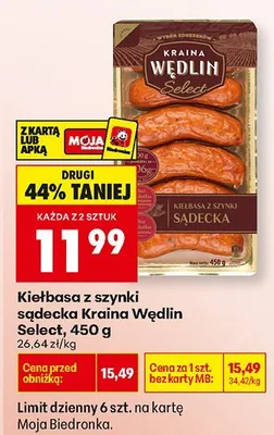 Kiełbasa promocja w Biedronka