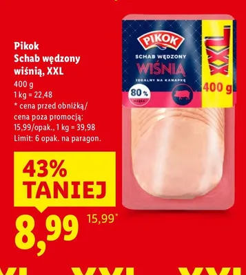 Schab wędzony wiśnią, XXL promocja w Lidl