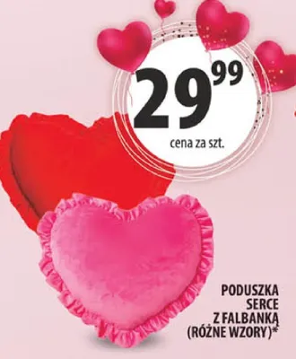 Poduszka serce z falbanką Arhelan promocja w Arhelan
