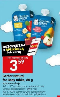 Gerber Natural for Baby Pure, 80 g promocja w Twój Market