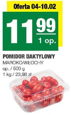 Pomidor daktylowy Maroko/Włochy promocja w SPAR