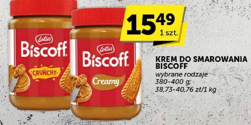 Krem do smarowania Biscoff różne rodzaje Lotus promocja w Groszek