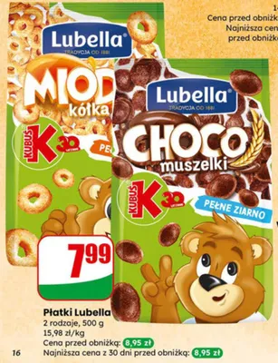 Płatki Miodowe Kółka promocja w Dino